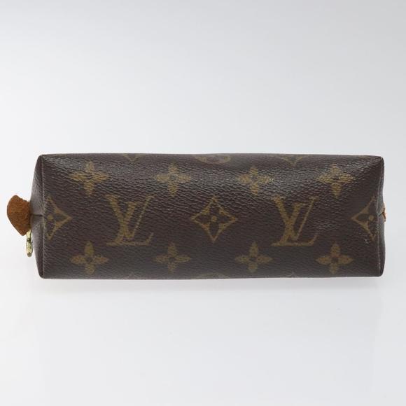 LOUIS VUITTON Monogram Pochette Cosmetic PM Cosmetic Pouch M47515 LV Auth 114187 - Picture 6 of 16